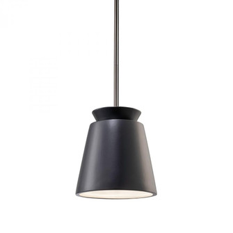 Small Trapezoid Pendant (254|CER-6425-CRB-NCKL-RIGID)
