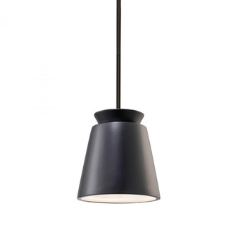 Small Trapezoid LED Pendant (254|CER-6425-CRB-MBLK-RIGID-LED1-700)