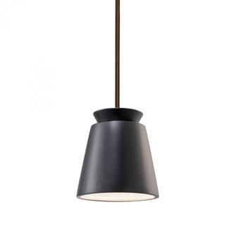 Small Trapezoid LED Pendant (254|CER-6425-CRB-DBRZ-RIGID-LED1-700)