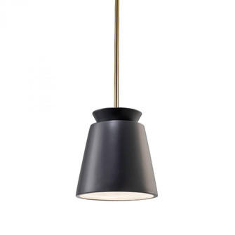 Small Trapezoid LED Pendant (254|CER-6425-CRB-ABRS-RIGID-LED1-700)