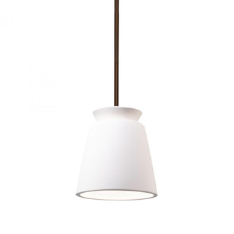 Small Trapezoid LED Pendant (254|CER-6425-BIS-DBRZ-RIGID-LED1-700)