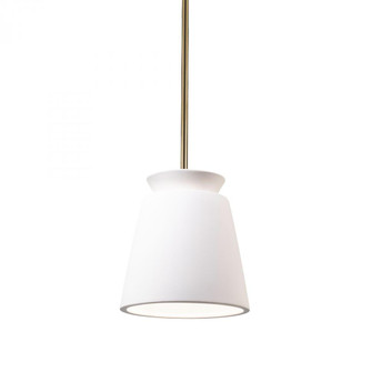 Small Trapezoid LED Pendant (254|CER-6425-BIS-ABRS-RIGID-LED1-700)