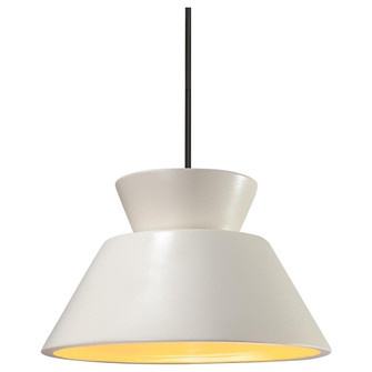 Trapezoid 1-Light LED Pendant (254|CER-6420-MTGD-MBLK-RIGID-LED1-700)