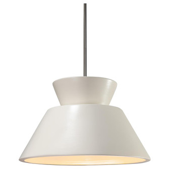 Trapezoid 1-Light LED Pendant (254|CER-6420-MAT-NCKL-RIGID-LED1-700)