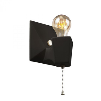 Geo w/ No Shade Wall Sconce (254|CER-7011-CRB-NCKL)