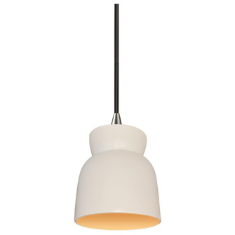 Large Hourglass LED Pendant (254|CER-6515-MTGD-NCKL-BKCD-LED1-700)
