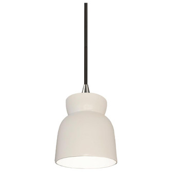 Large Hourglass LED Pendant (254|CER-6515-MAT-NCKL-BKCD-LED1-700)