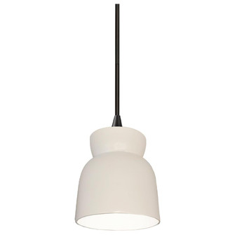 Large Hourglass LED Pendant (254|CER-6515-MAT-MBLK-BKCD-LED1-700)