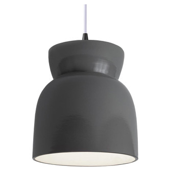 Large Hourglass LED Pendant (254|CER-6515-GRY-MBLK-WTCD-LED1-700)
