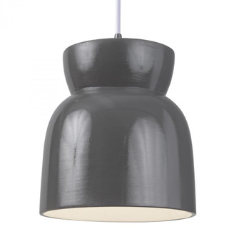 Large Hourglass Pendant (254|CER-6515-GRY-CROM-WTCD)