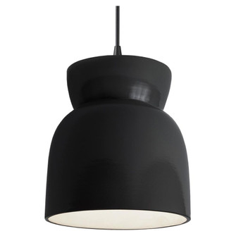 Large Hourglass LED Pendant (254|CER-6515-BLK-MBLK-BKCD-LED1-700)