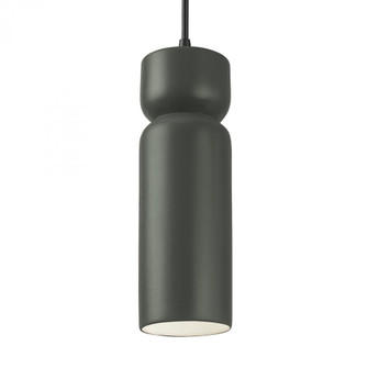Tall Hourglass Pendant (254|CER-6510-PWGN-MBLK-BKCD)