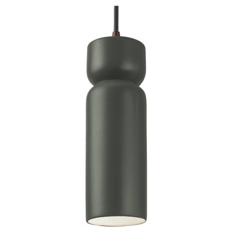 Tall Hourglass LED Pendant (254|CER-6510-PWGN-DBRZ-BKCD-LED1-700)