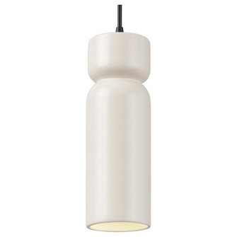 Tall Hourglass LED Pendant (254|CER-6510-MAT-MBLK-BKCD-LED1-700)