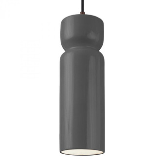 Tall Hourglass Pendant (254|CER-6510-GRY-DBRZ-BKCD)