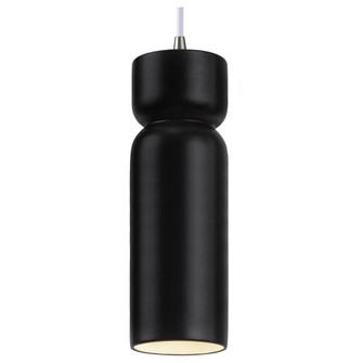 Tall Hourglass LED Pendant (254|CER-6510-CRB-NCKL-WTCD-LED1-700)