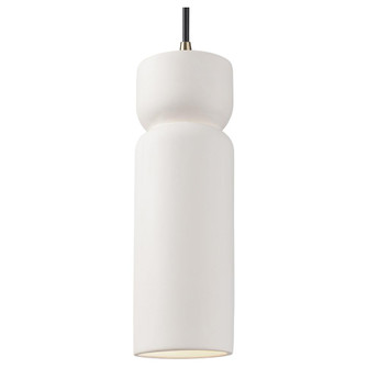 Tall Hourglass LED Pendant (254|CER-6510-BIS-ABRS-BKCD-LED1-700)