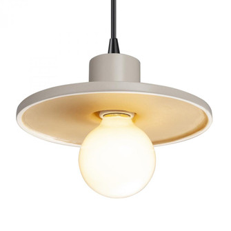 Saucer Pendant (254|CER-6325-MTGD-MBLK-BKCD)