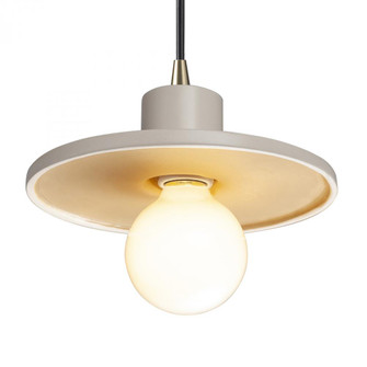 Saucer Pendant (254|CER-6325-MTGD-ABRS-BKCD)