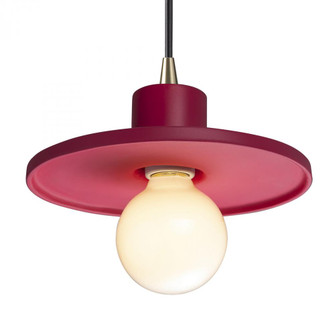 Saucer Pendant (254|CER-6325-CRSE-ABRS-BKCD)