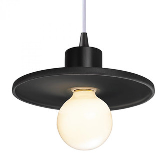 Saucer Pendant (254|CER-6325-CRB-MBLK-WTCD)