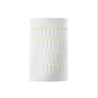 Small LED Cactus Cylinder - Open Top & Bottom (254|CER-2285-WTWT-LED1-1000)