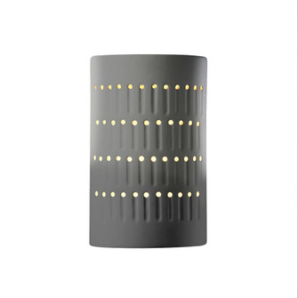 Small LED Cactus Cylinder - Open Top & Bottom (254|CER-2285-GRY-LED1-1000)