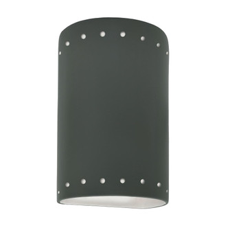 Small LED Cylinder w/ Perfs - Closed Top (Outdoor) (254|CER-0990W-PWGN-LED1-1000)