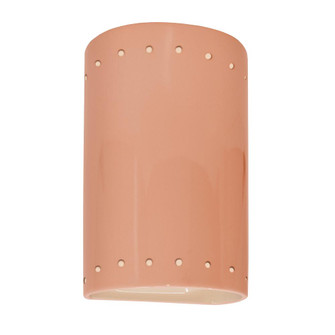 Small LED Cylinder w/ Perfs - Closed Top (Outdoor) (254|CER-0990W-BSH-LED1-1000)