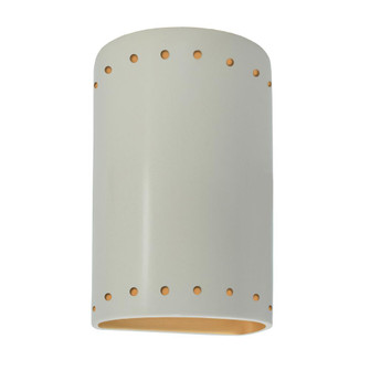 Small LED Cylinder w/ Perfs - Closed Top (254|CER-0990-MTGD-LED1-1000)