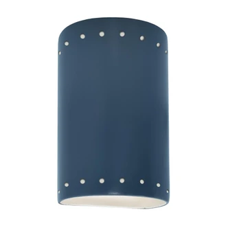 Small LED Cylinder w/ Perfs - Closed Top (254|CER-0990-MID-LED1-1000)