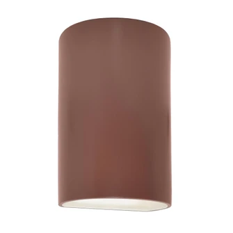 Small Cylinder - Open Top & Bottom (Outdoor) (254|CER-0945W-CLAY)