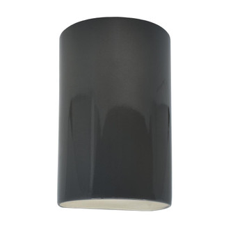 Small LED Cylinder - Open Top & Bottom (254|CER-0945-GRY-LED1-1000)