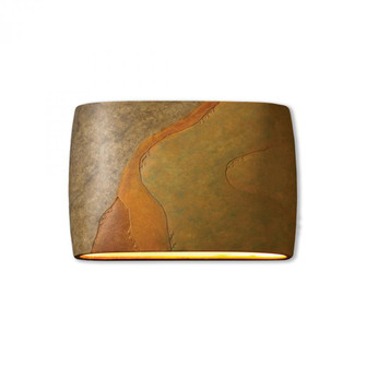 Wide ADA Large Oval Outdoor LED Wall Sconce - Open Top & Bottom (254|CER-8899W-SLHY)