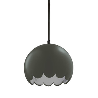 Scallop Pendant (254|CER-6470-PWGN-MBLK-BKCD)