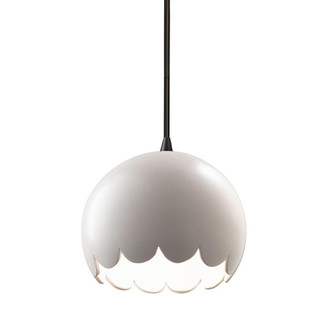 Scallop Pendant (254|CER-6470-MAT-MBLK-BKCD)