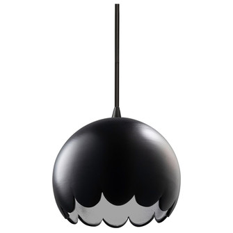 Scallop LED Pendant (254|CER-6470-CRB-MBLK-BKCD-LED1-700)