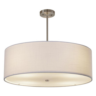 Classic 24” LED Drum Pendant (254|FAB-9592-WHTE-NCKL-LED6-4200)