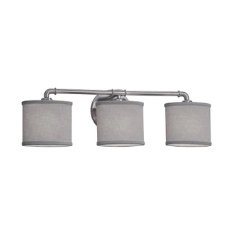 Bronx 3-Light LED Bath Bar (254|FAB-8463-30-GRAY-NCKL-LED3-2100)