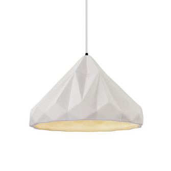 Geometric 1-Light LED Pendant (254|CER-6450-BIS-MBLK-WTCD-LED1-700)
