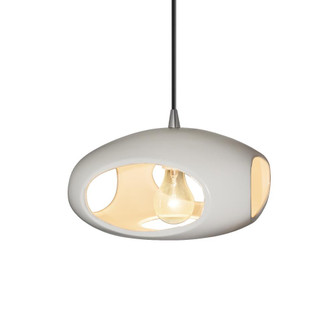 Punch 1-Light Pendant (254|CER-6440-MAT-NCKL-BKCD)