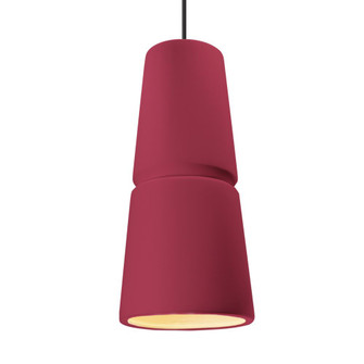 Large Cone 1-Light Pendant (254|CER-6435-CRSE-CROM-BKCD)