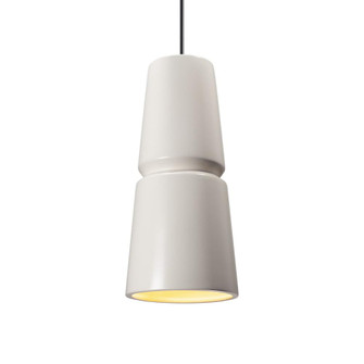 Small Cone 1-Light LED Pendant (254|CER-6430-MAT-NCKL-BKCD-LED1-700)