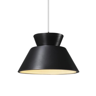 Trapezoid 1-Light Pendant (254|CER-6420-CRB-NCKL-WTCD)