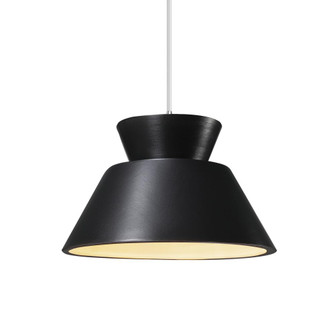 Trapezoid 1-Light Pendant (254|CER-6420-CRB-CROM-WTCD)