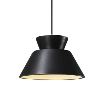 Trapezoid 1-Light Pendant (254|CER-6420-CRB-CROM-BKCD)