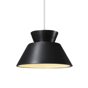 Trapezoid 1-Light LED Pendant (254|CER-6420-CRB-ABRS-WTCD-LED1-700)