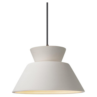 Trapezoid 1-Light LED Pendant (254|CER-6420-BIS-DBRZ-BKCD-LED1-700)