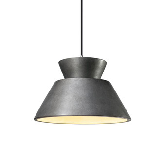 Trapezoid 1-Light Pendant (254|CER-6420-ANTS-CROM-BKCD)