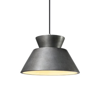Trapezoid 1-Light LED Pendant (254|CER-6420-ANTS-CROM-BKCD-LED1-700)